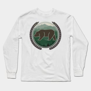 bear nature forest wildlife Long Sleeve T-Shirt